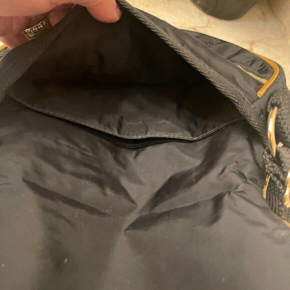 LeSportSac Manoush Collaboration black and gold crossbody - Picture 4 of 10